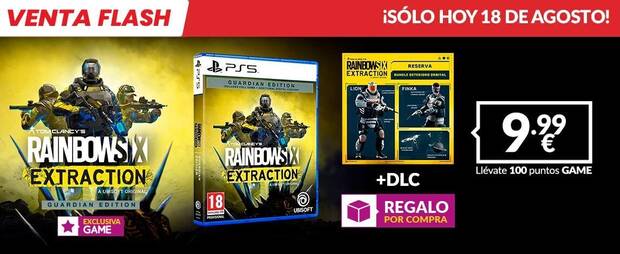 Get the Rainbow Six Extraction Guardian Edition at GAME for just €9.99